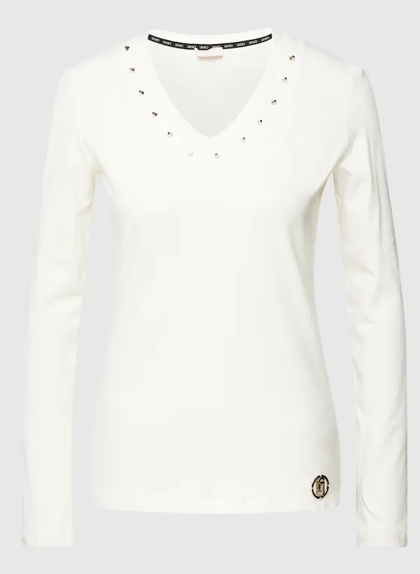 Liujo Long Sleeve T-shirt with Appliques