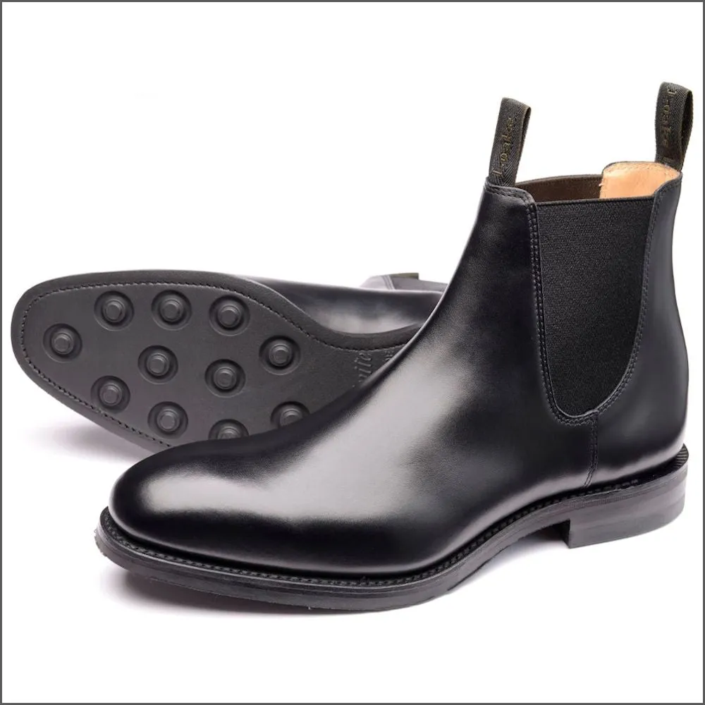 Loake Chatsworth Black Rubber Sole - Best Price