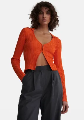 LOLA KNIT TOP ORANGE