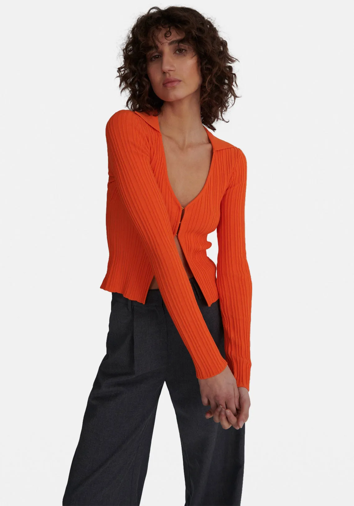 LOLA KNIT TOP ORANGE