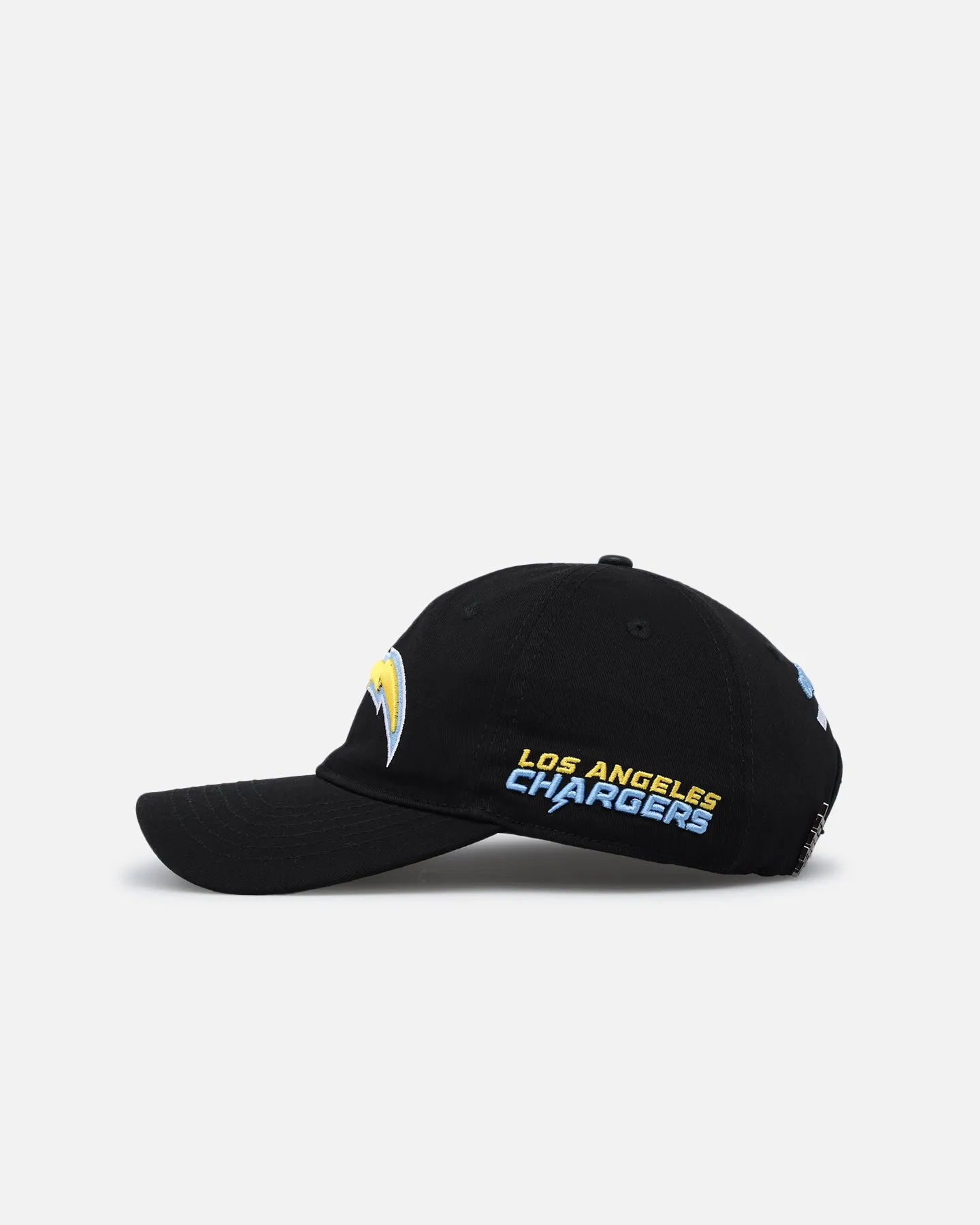 Los Angeles Chargers Fast Lane Logo Dad Hat Black