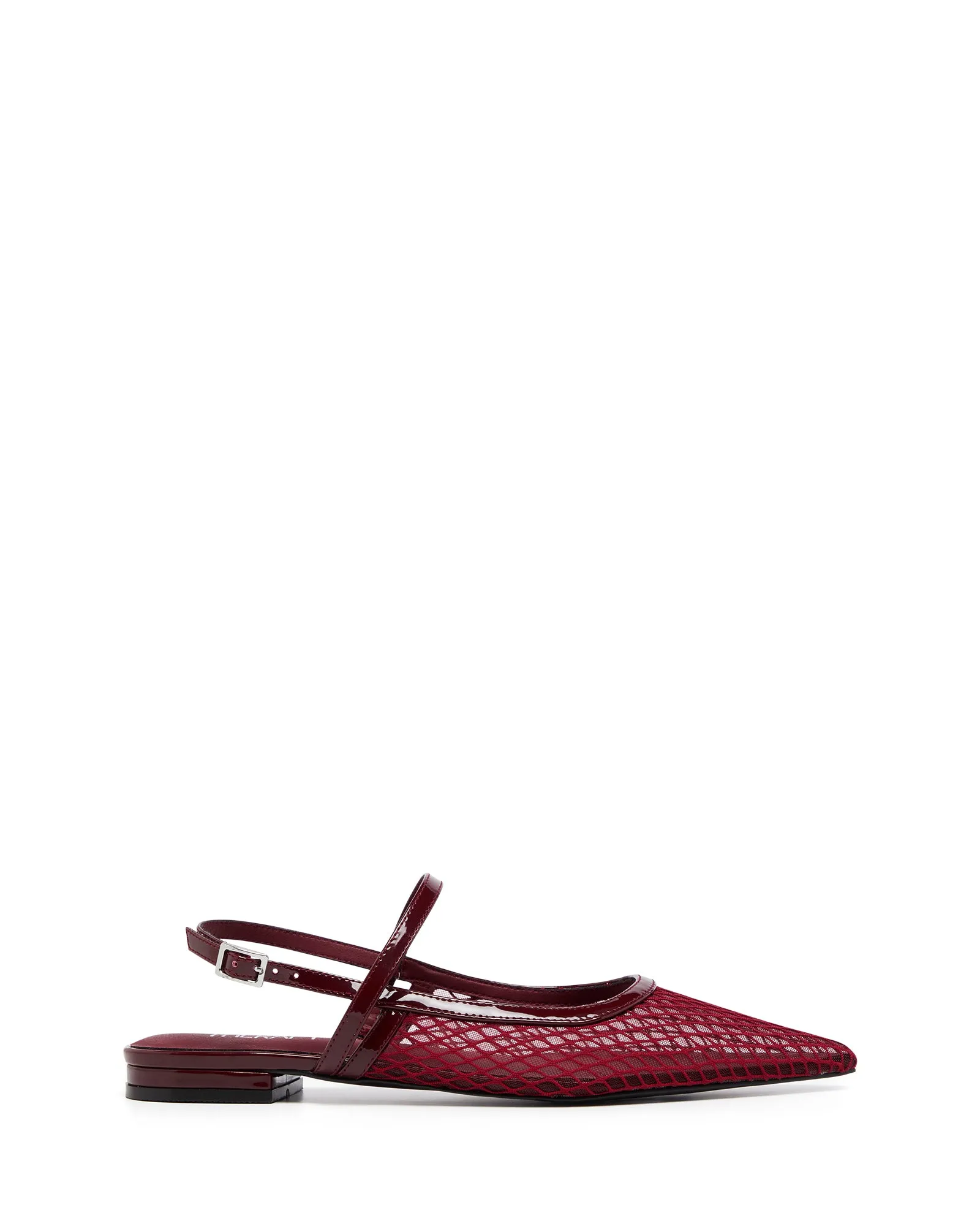 Lourdes Pointed Flat Cherry Mesh