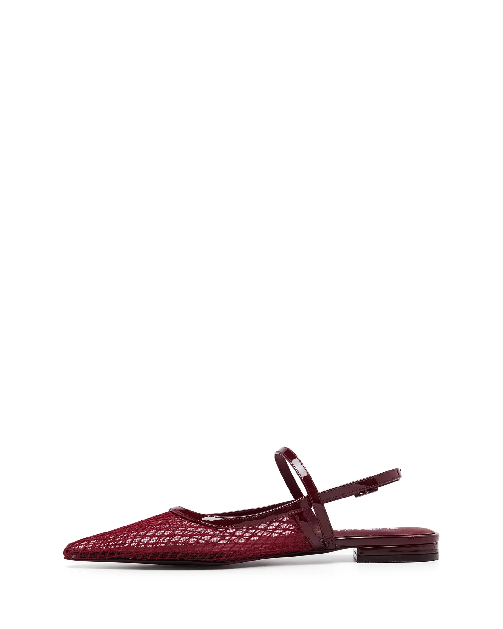 Lourdes Pointed Flat Cherry Mesh