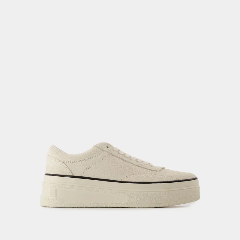 Low Sneakers - Jil Sander - Leather - Porcelain