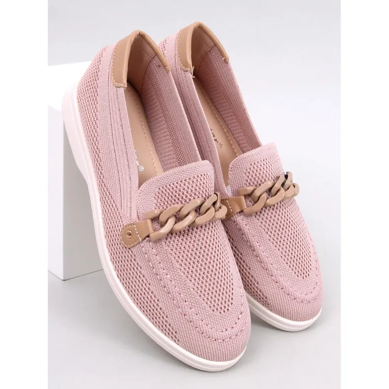 Pink Lucena Openwork Moccasins