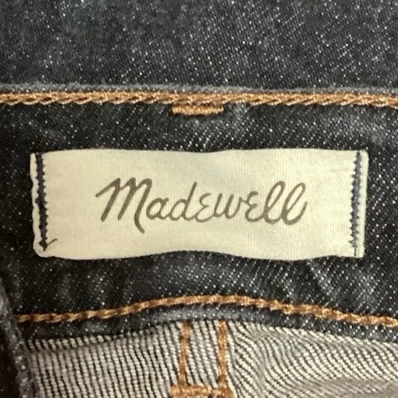 Madewell Women's Blue Denim High Rise Flat Front Stretch Flared Jeans Size 23