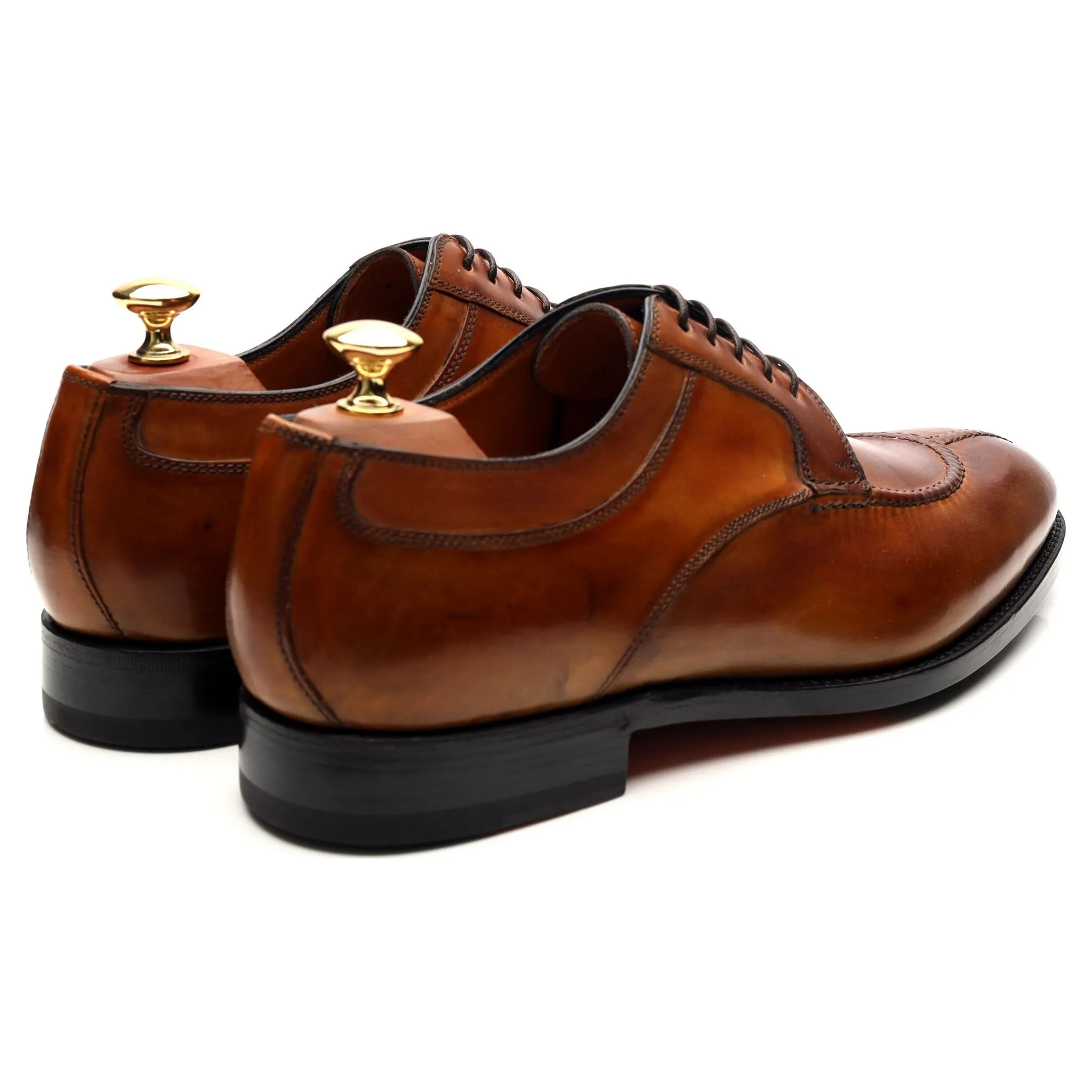 'Magnifico' Brown Leather Split Toe Derby UK 9 EU 43