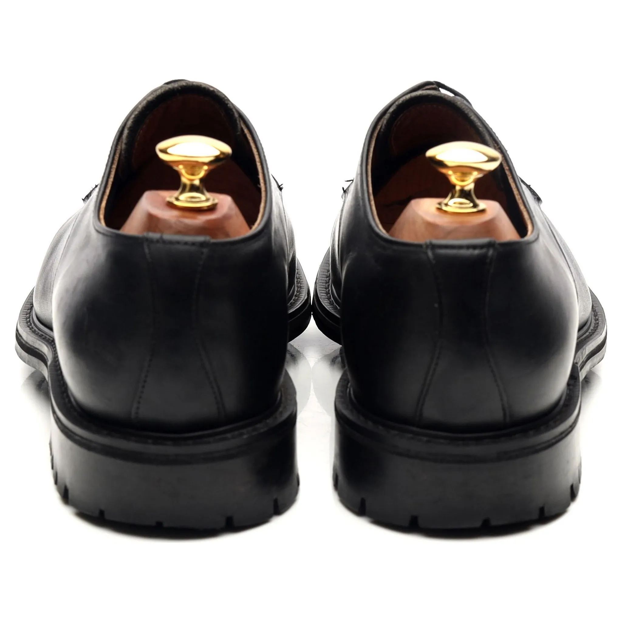 'Maine' Black Leather Derby UK 9 FX