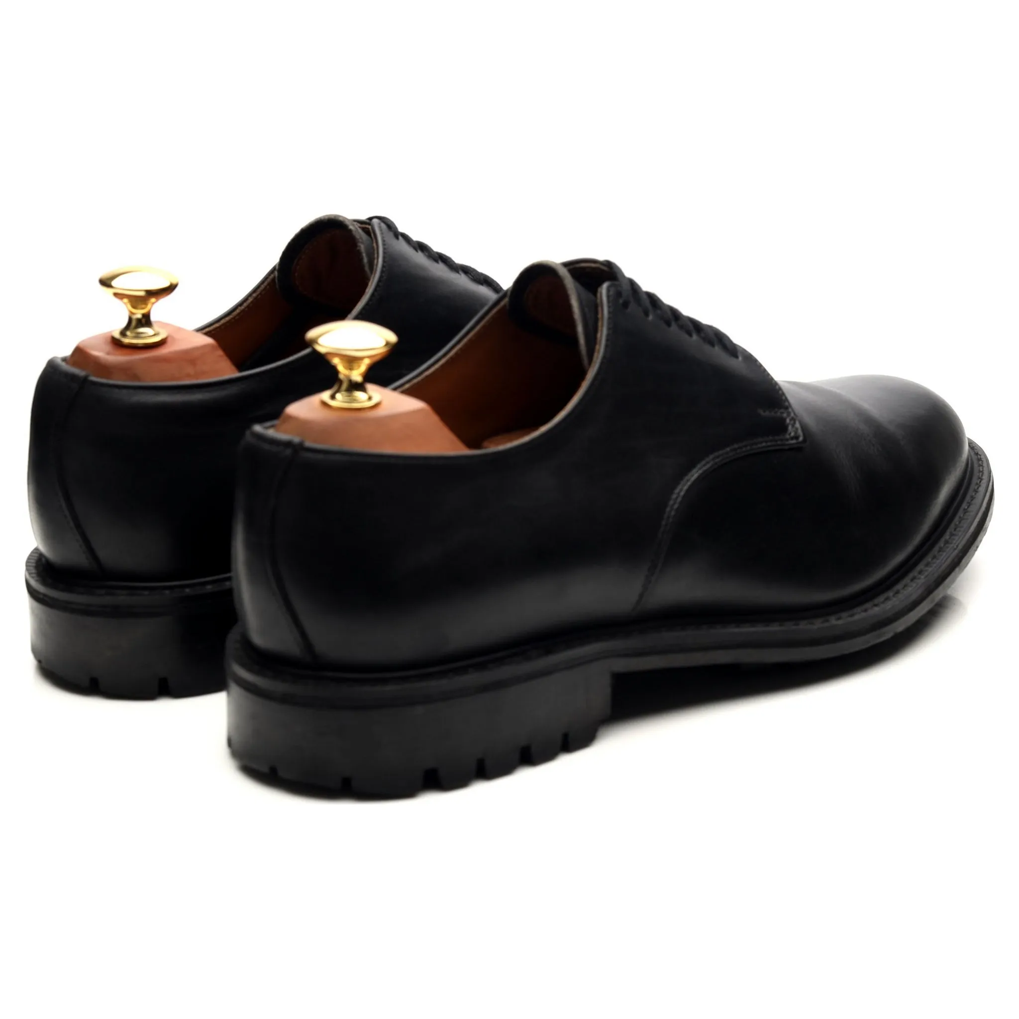 'Maine' Black Leather Derby UK 9 FX