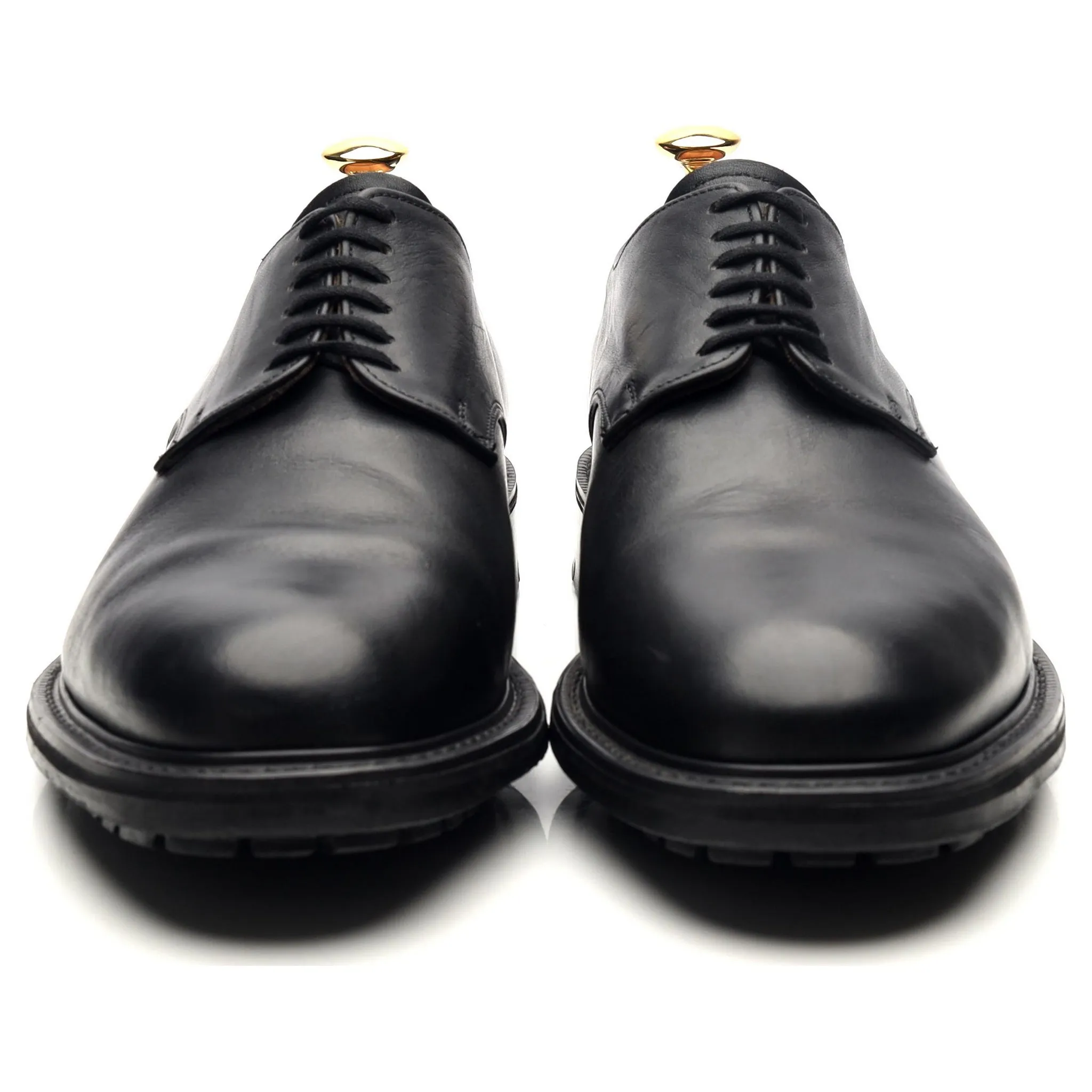 'Maine' Black Leather Derby UK 9 FX