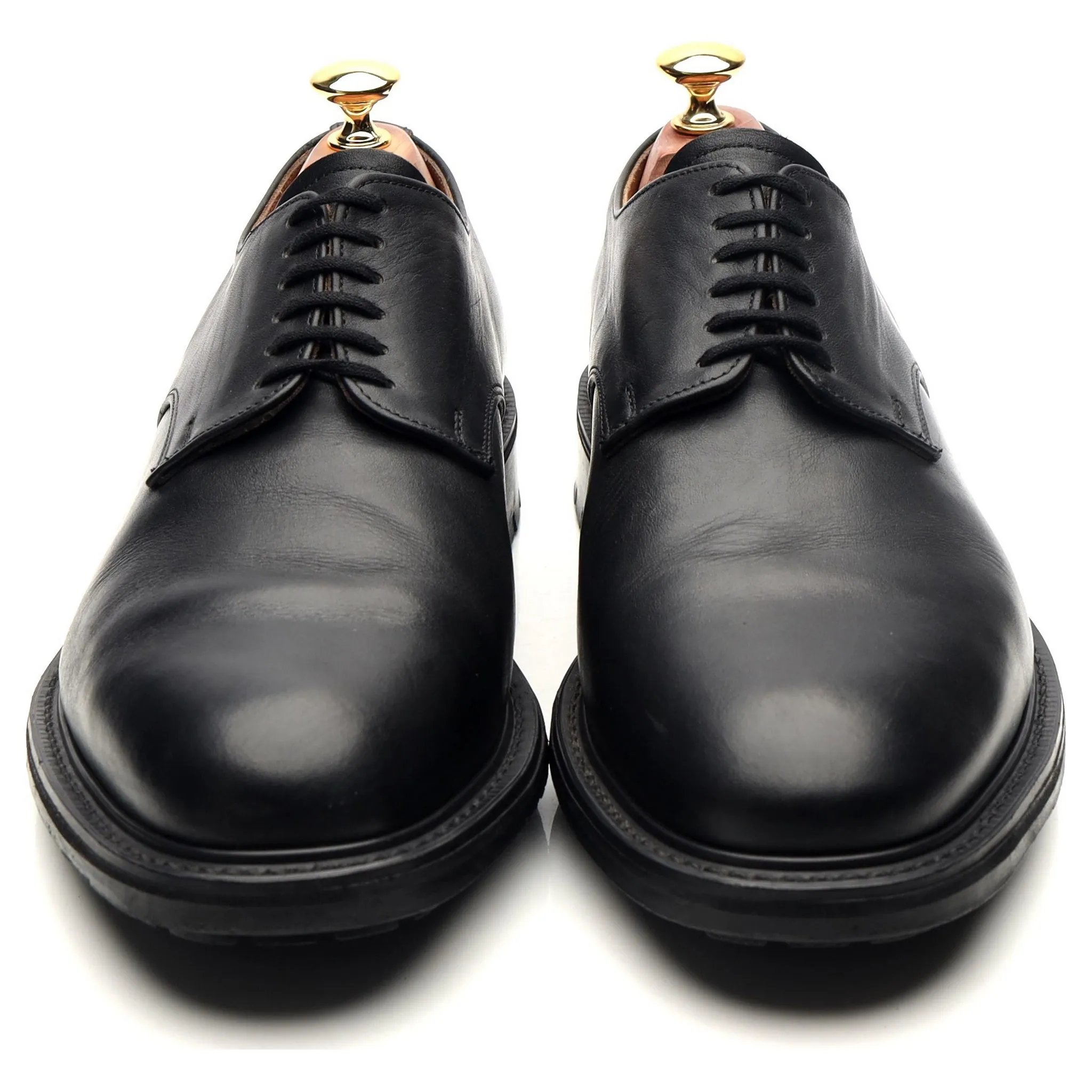 'Maine' Black Leather Derby UK 9 FX