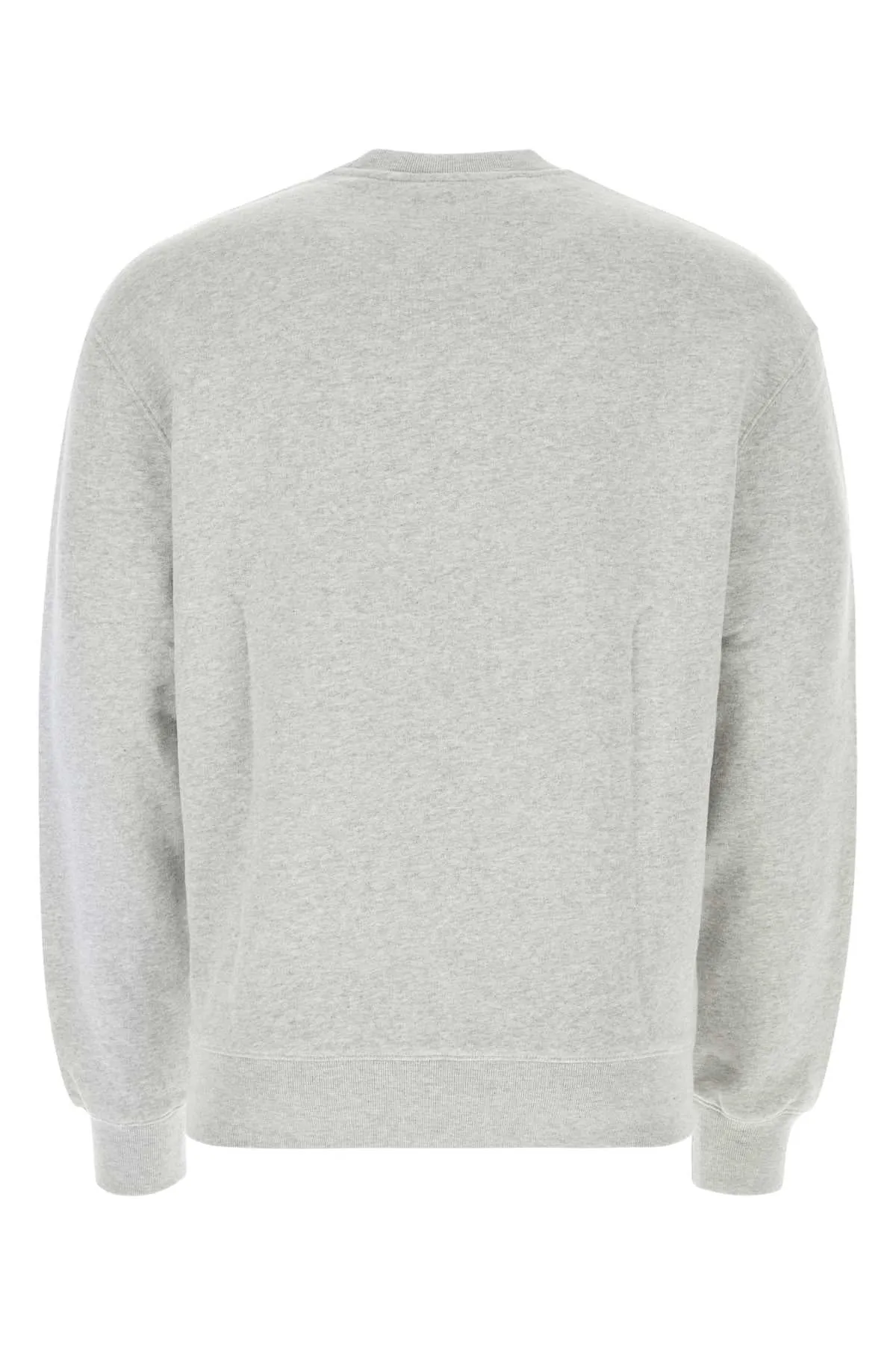 Maison Kitsune Melange Grey Cotton Sweatshirt