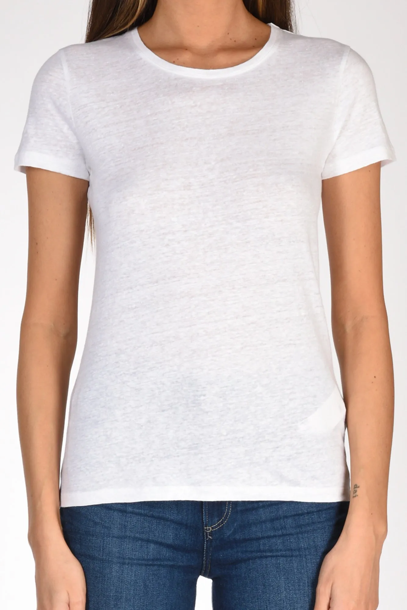 Majestic Filatures Paris Corta Bianco Donna White T-shirt M