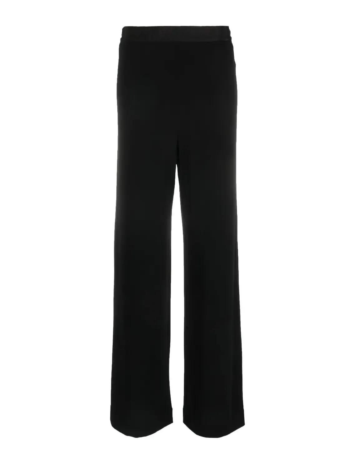 Mandala wide-leg trousers, black