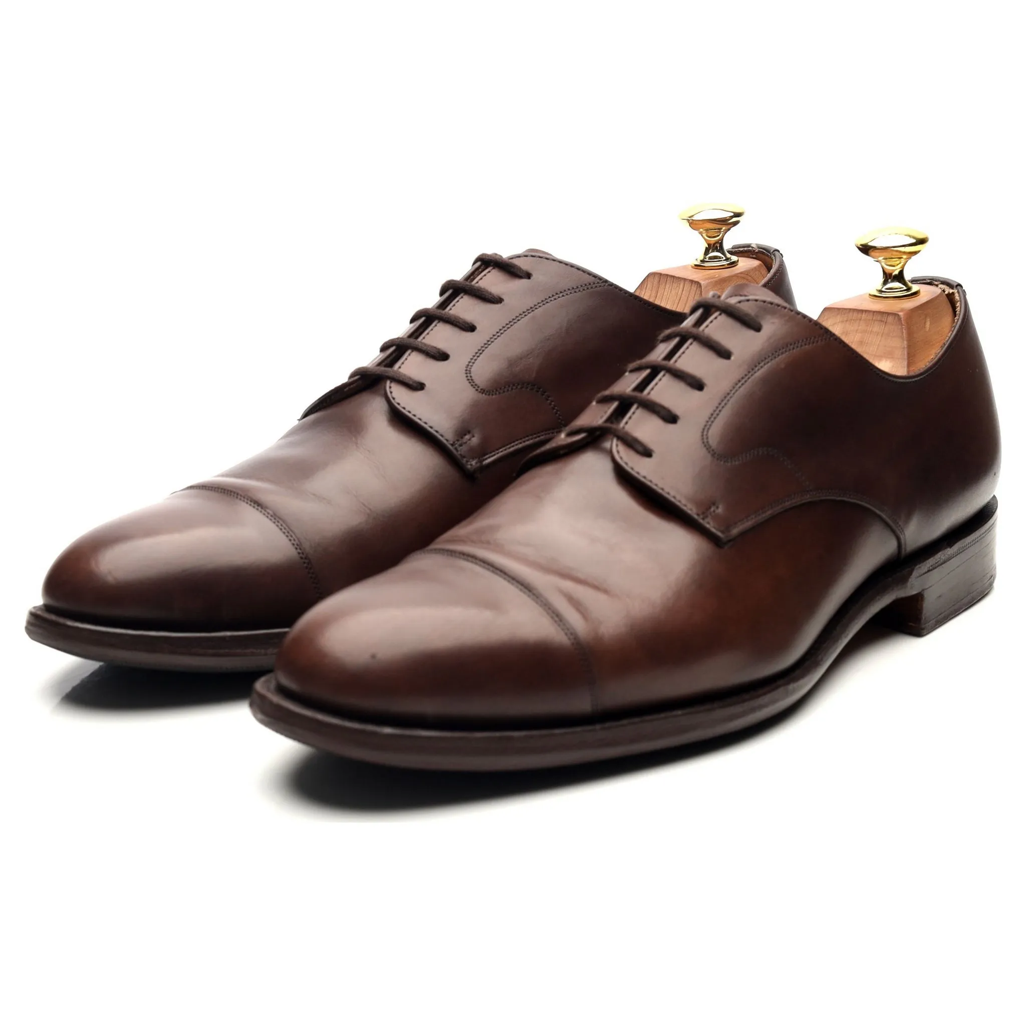 'Manton' Brown Leather Derby UK 8 F