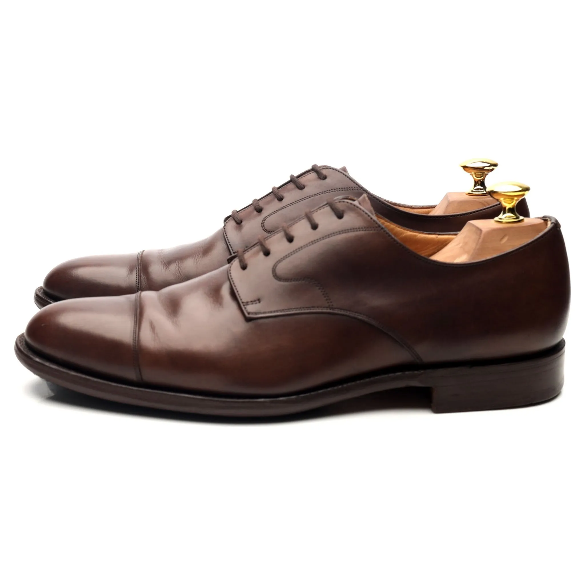 'Manton' Brown Leather Derby UK 8 F