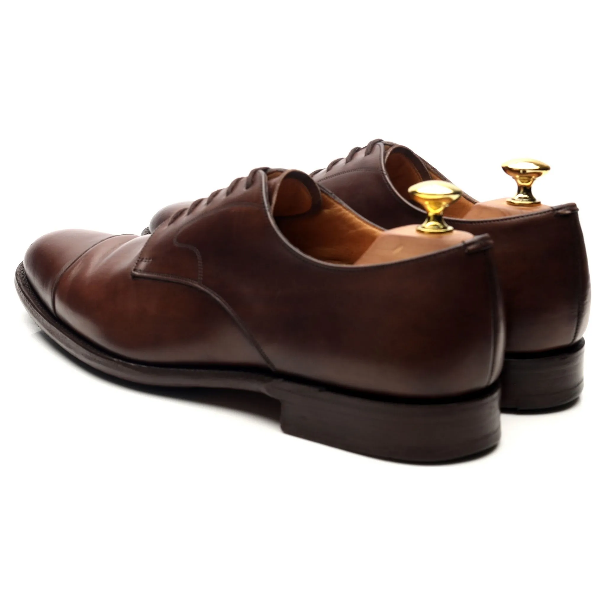 'Manton' Brown Leather Derby UK 8 F