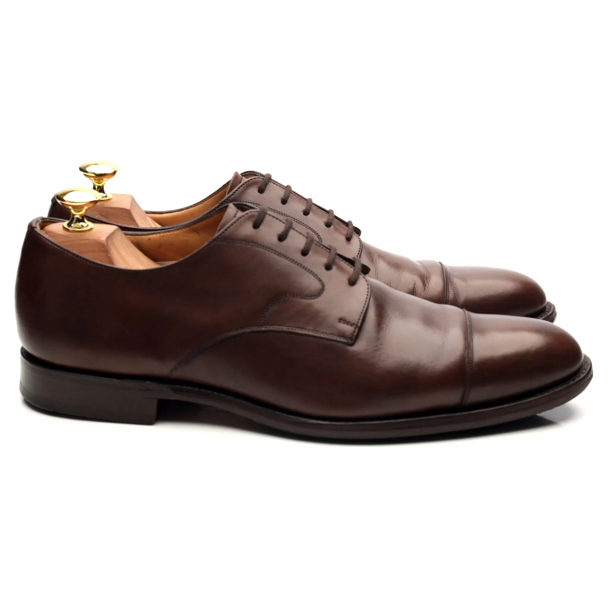 'Manton' Brown Leather Derby UK 8 F