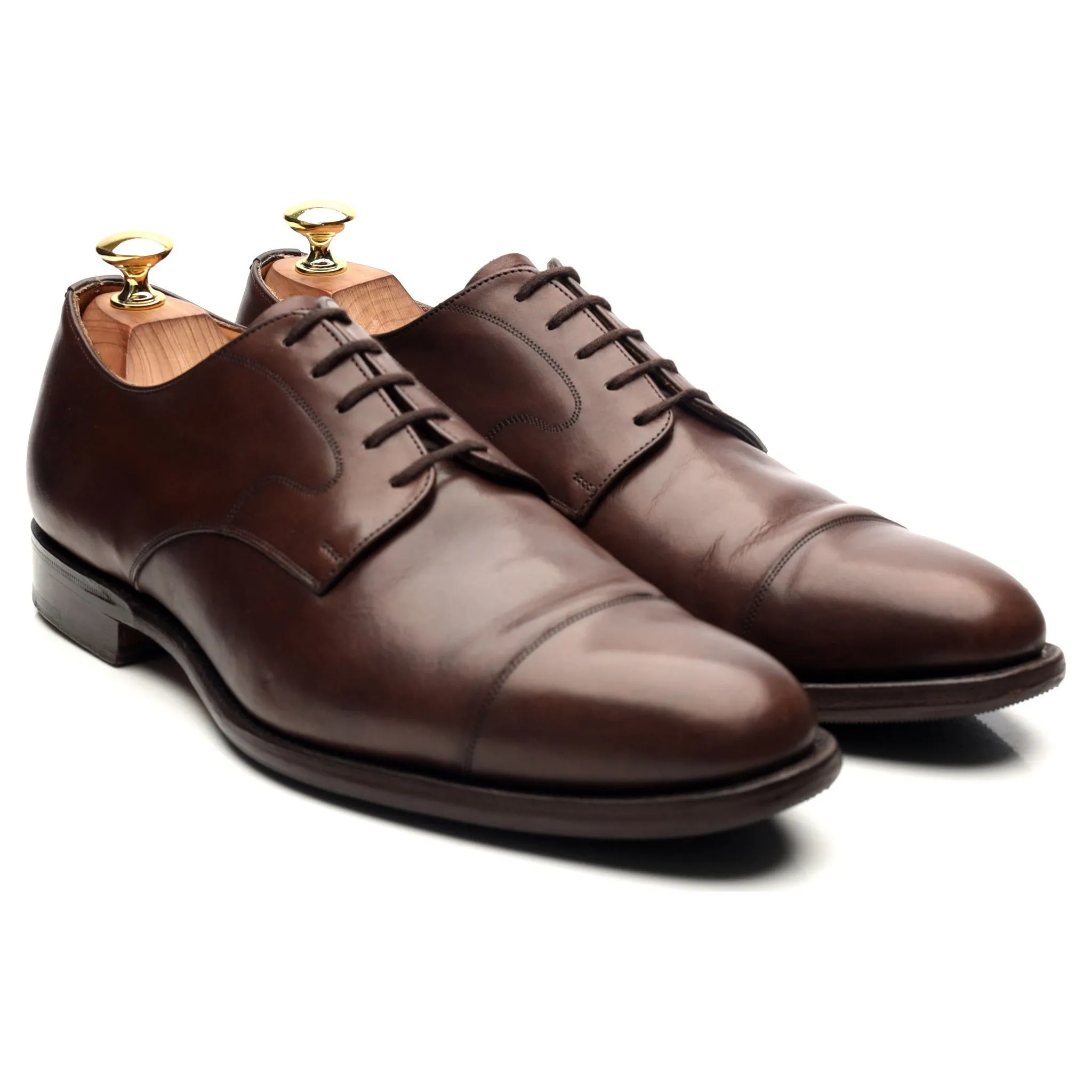 'Manton' Brown Leather Derby UK 8 F