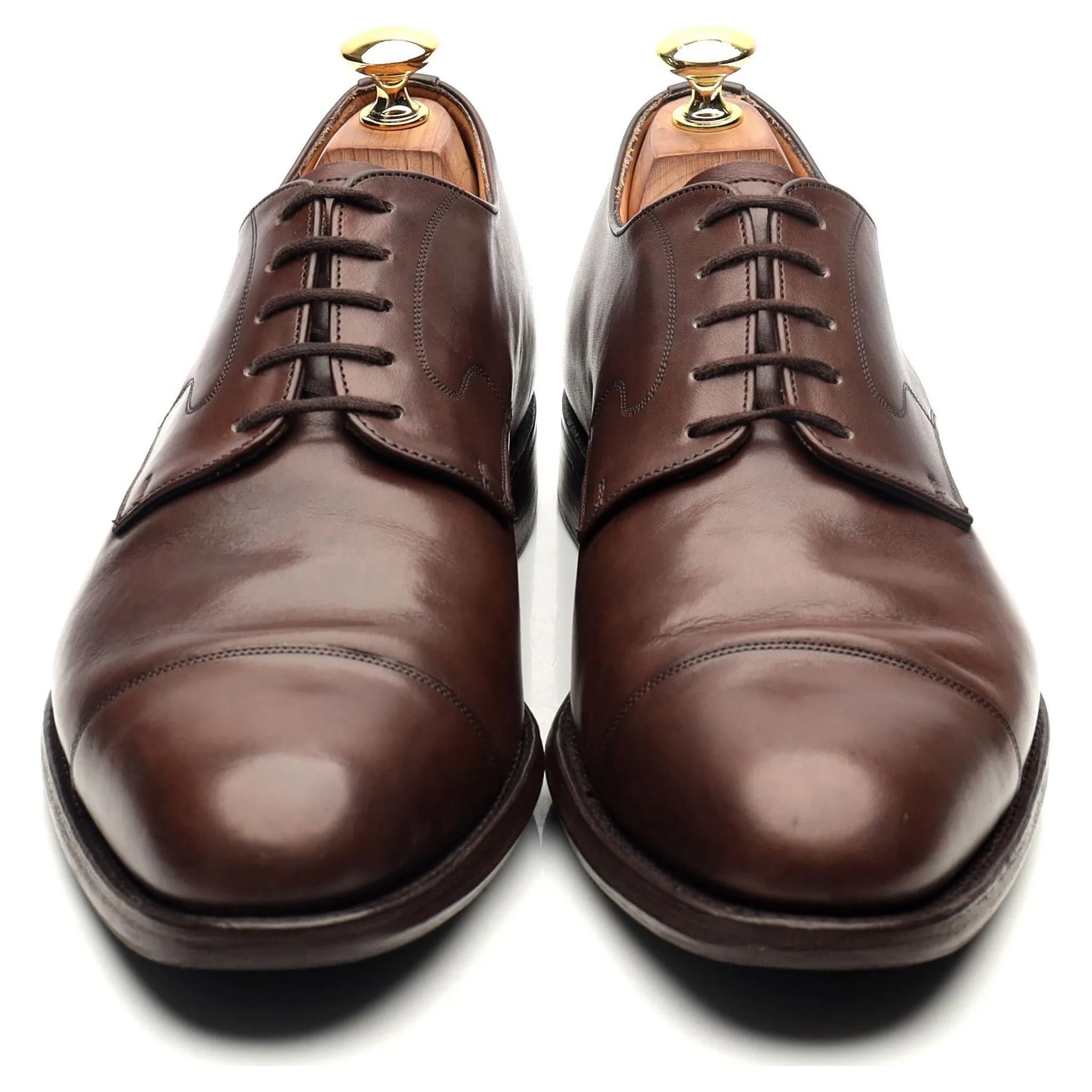 'Manton' Brown Leather Derby UK 8 F