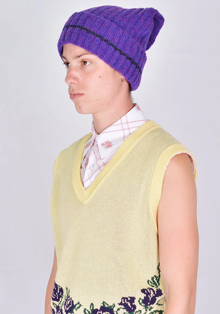 MARNI CLZC0047Q0 KNIT HAT PURPLE