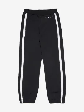 MARNI Kids Stripe Logo Joggers in Black