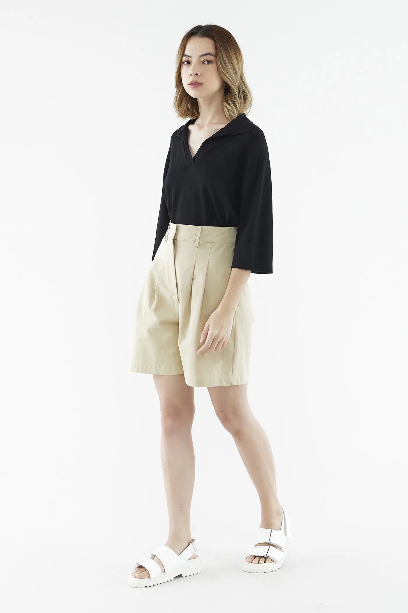 Maysen Collared Knit Top 