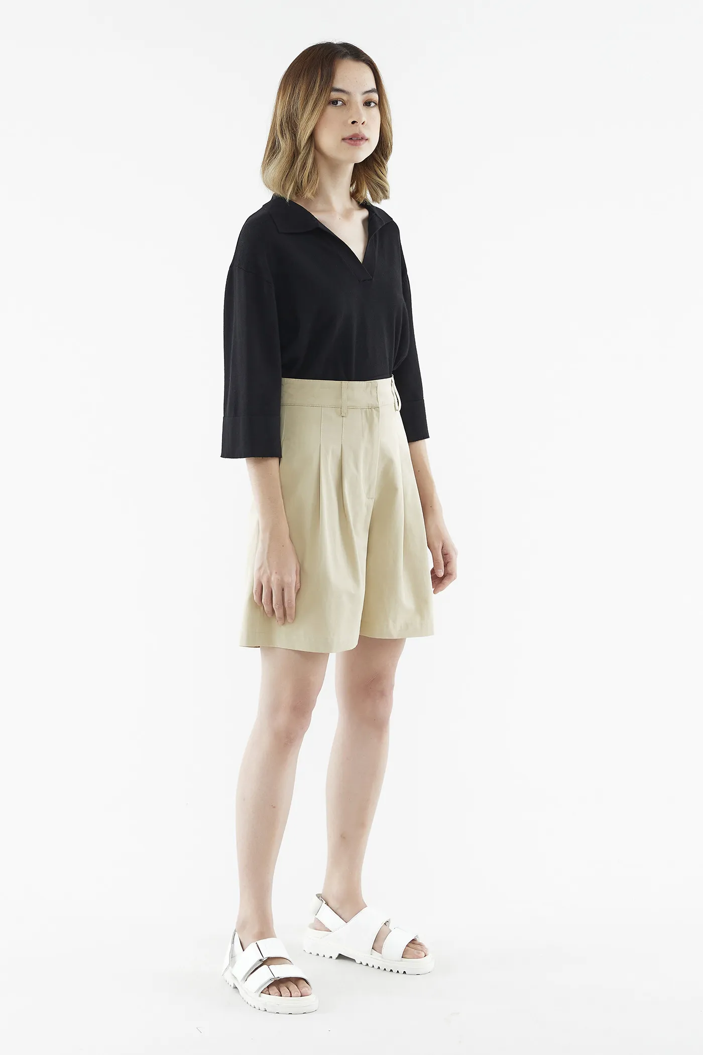 Maysen Collared Knit Top 