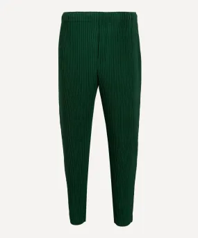 MC AUGUST Seaweed Green Pleated Tapered Trousers