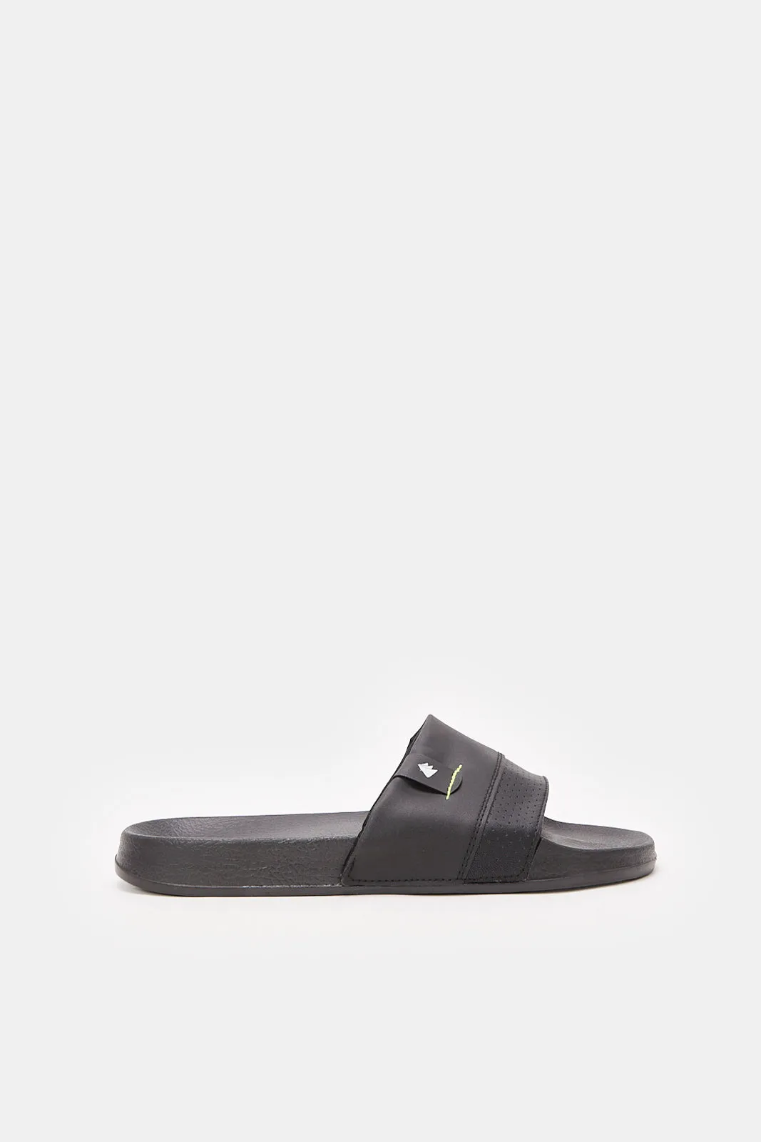 Men Black Padded Slide