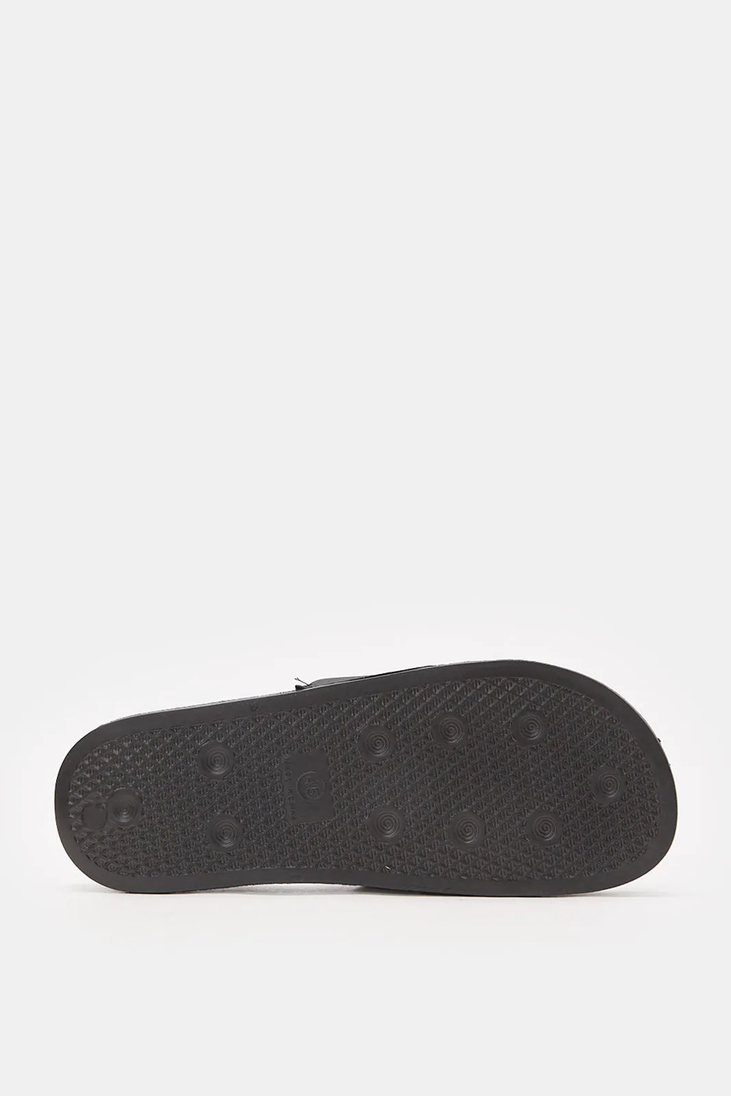 Men Black Padded Slide