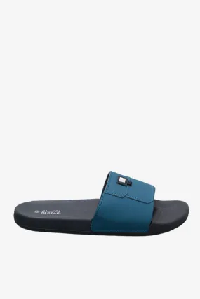 Men Teal Pocket Element Slide