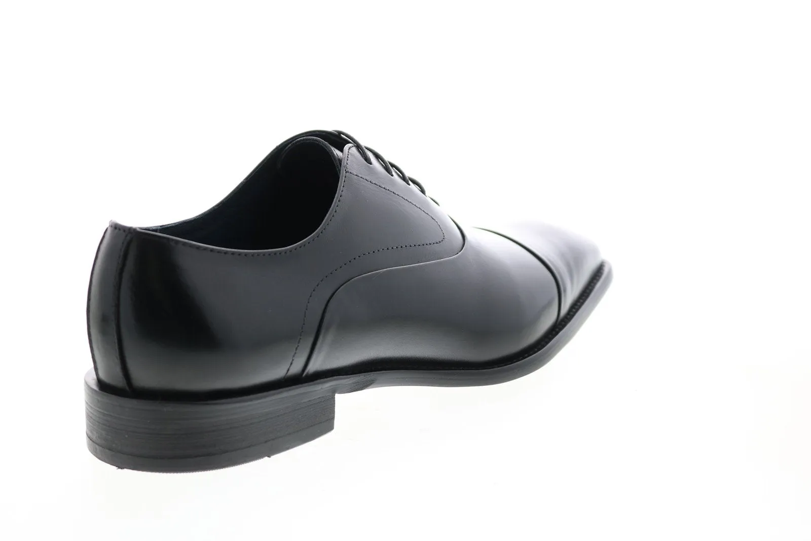 Men's Black Leather Cap Toe Oxfords & Lace Ups by Carrucci KS509-14