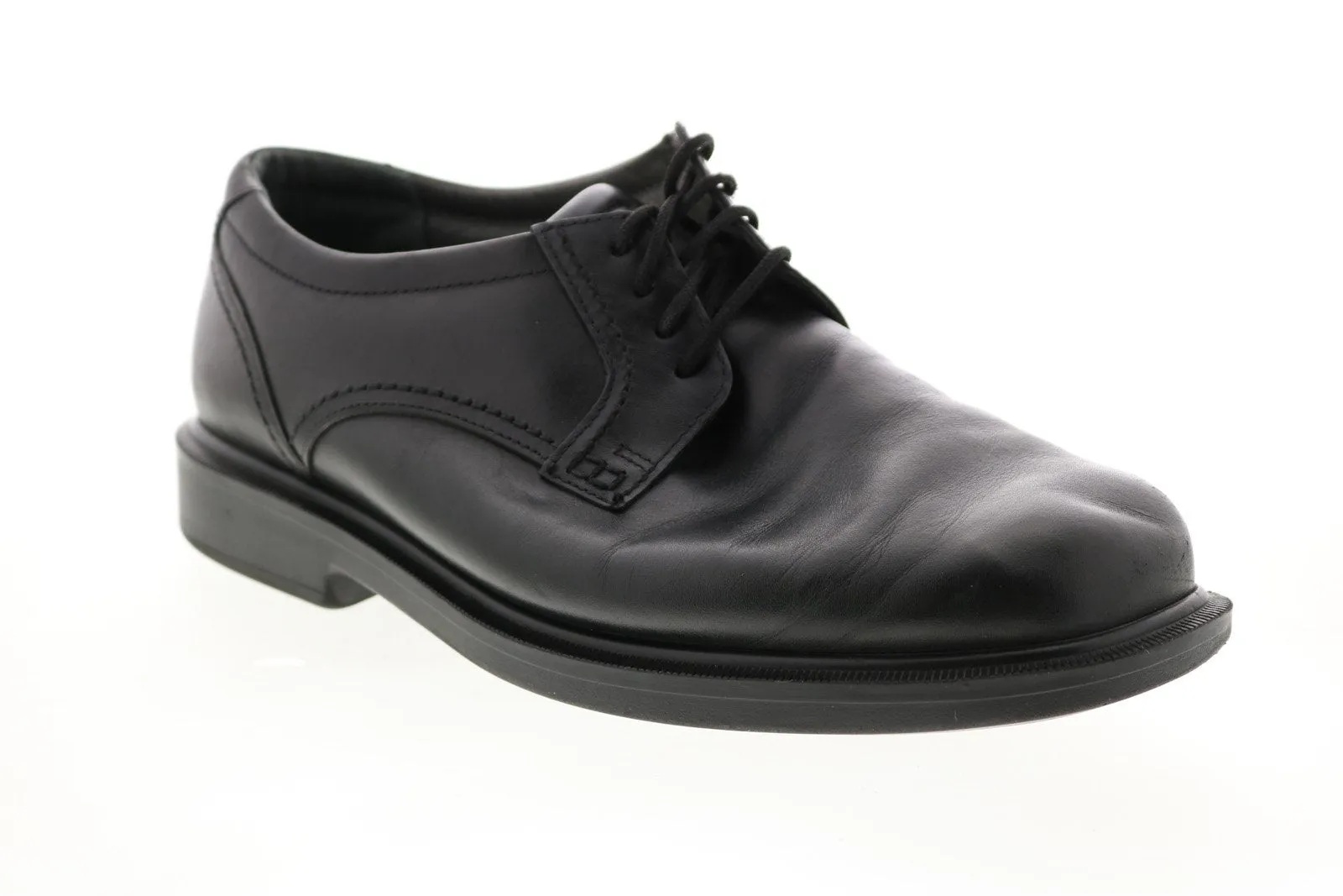 Men's Black Synthetic Plain Toe Oxfords by SAS Ambassador