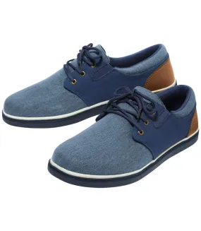 Men's Blue Elasticated Moccasins