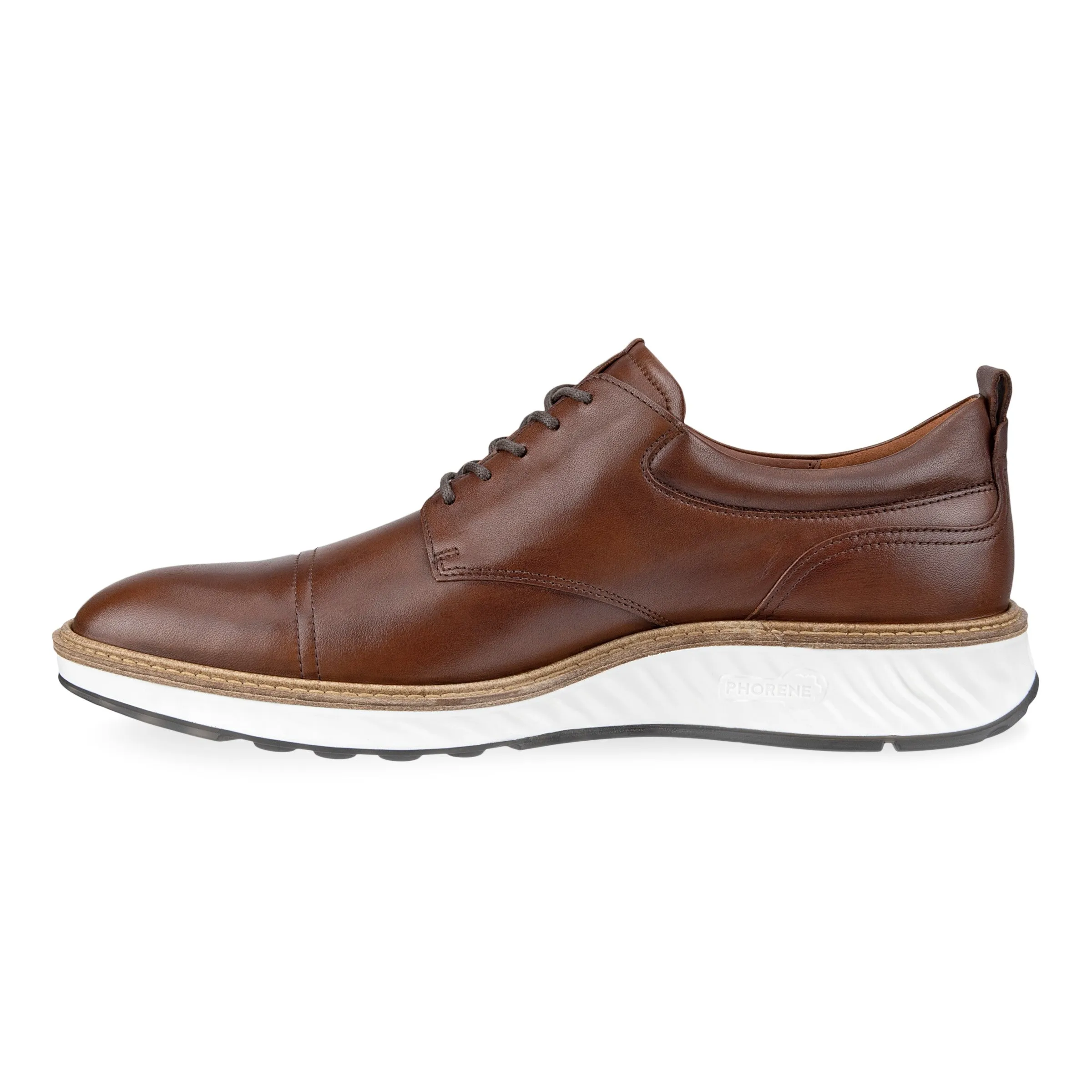 Men's Ecco St.1 Hybrid Derby Shoe Color: Cognac