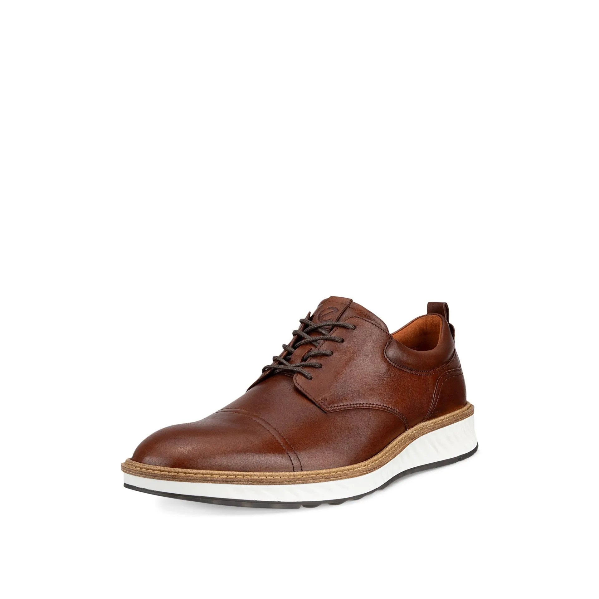 Men's Ecco St.1 Hybrid Derby Shoe Color: Cognac