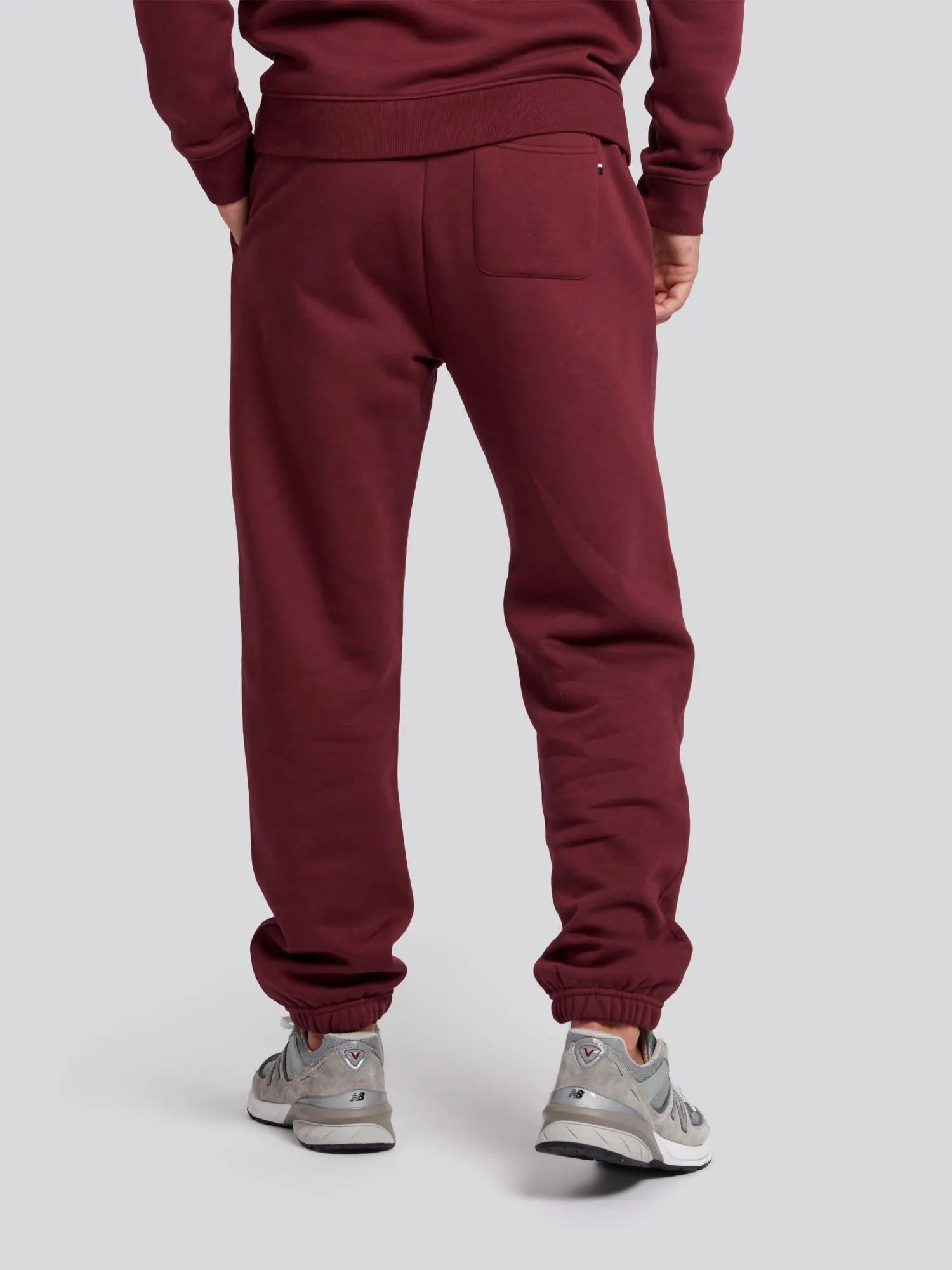 Mens Fleece Joggers in Windsor Wine