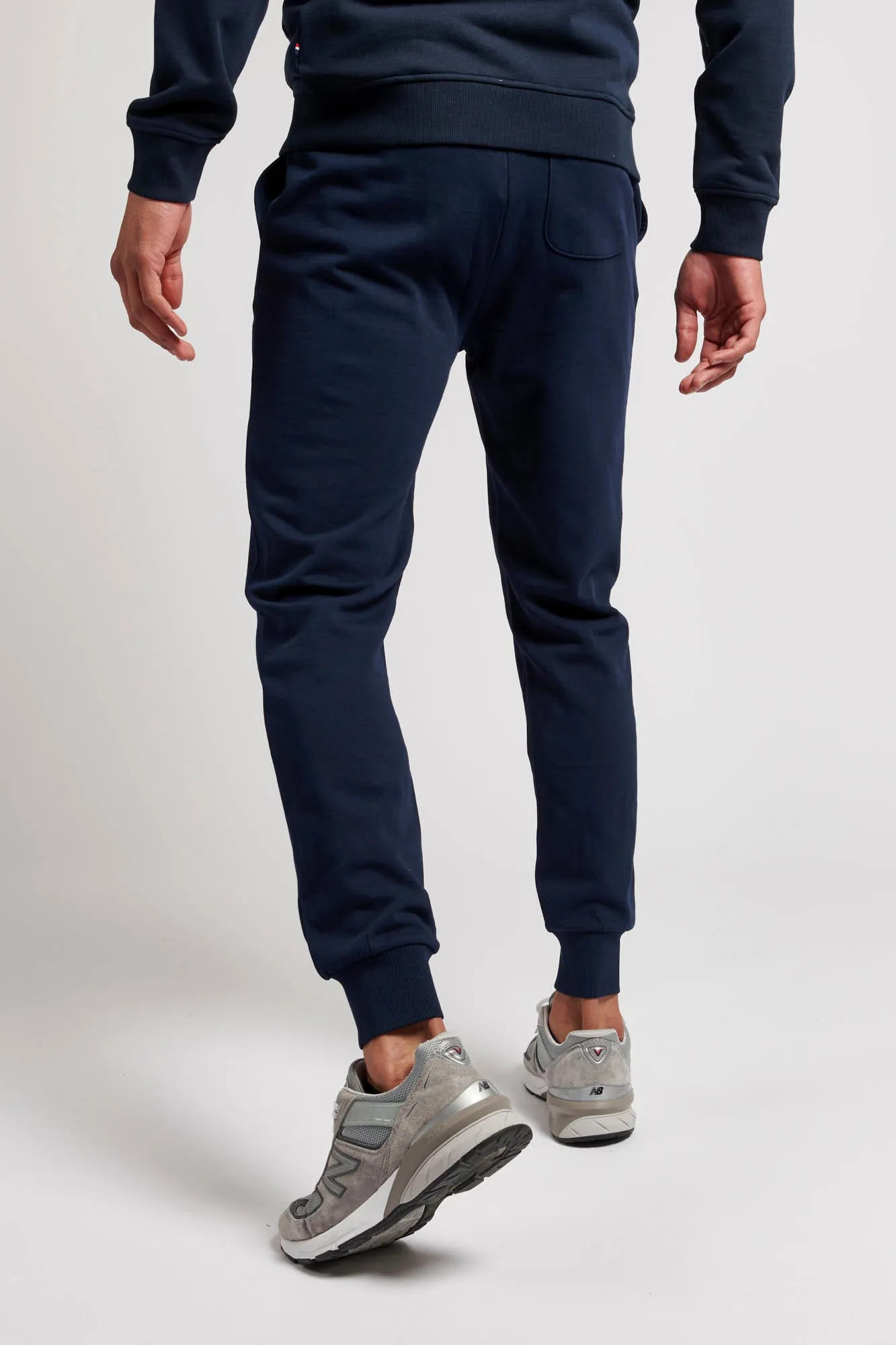 Mens Large Logo Joggers in Navy Blue