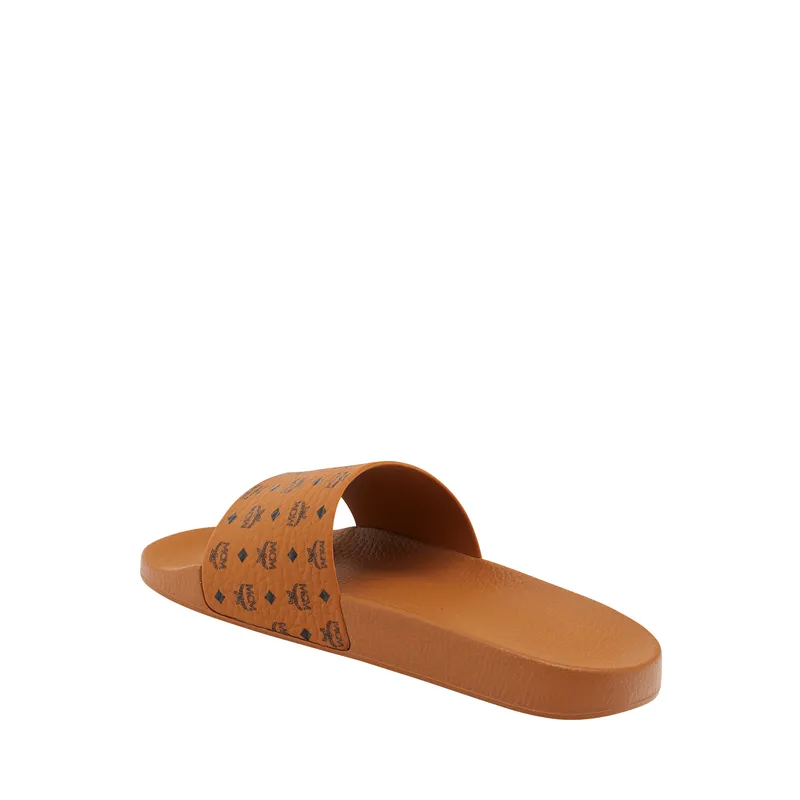 Men's MCM Monogram Print Slide