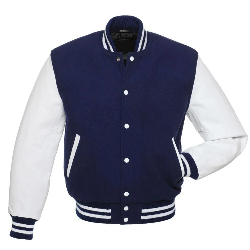 Mens Varsity Baseball, Letterman Jacket Leather Sleeves Vintage Varsity Coat-02