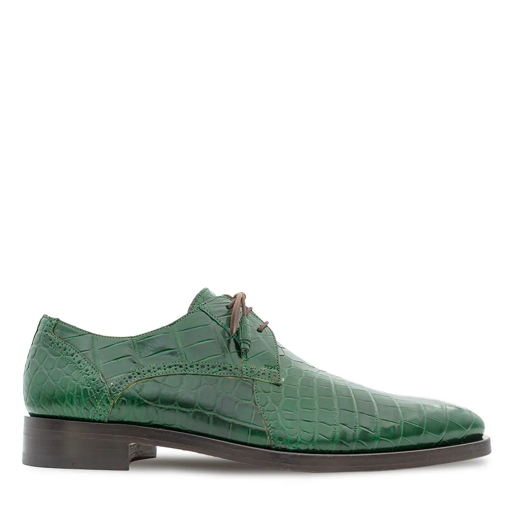 Mezlan Dandy EX4967-J Men's Shoes Exotic Alligator Lace-Up Derby Oxfords (MZ3778)