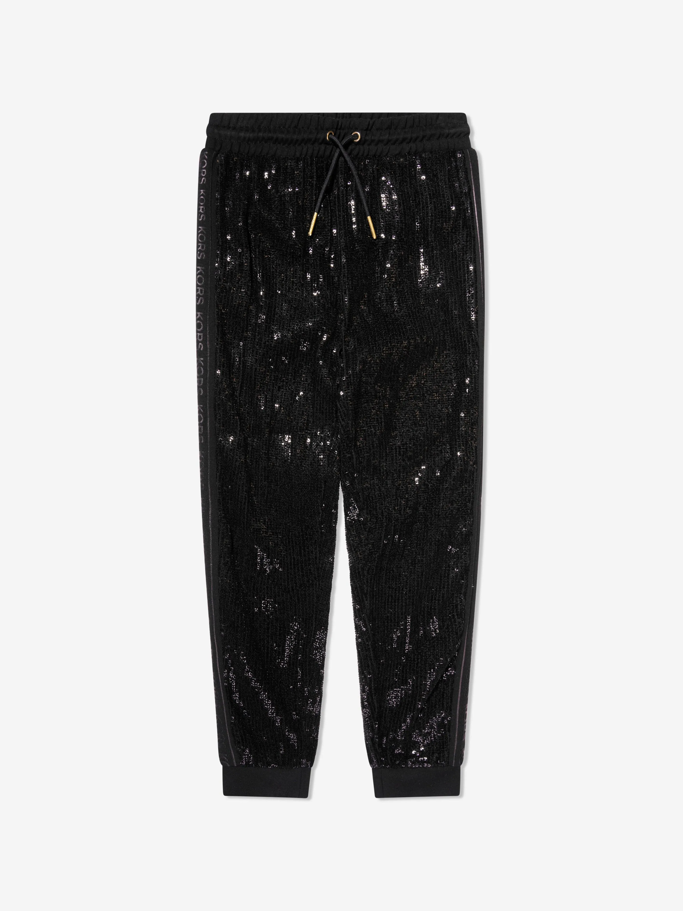 Michael Kors Girls Sequin Joggers in Black