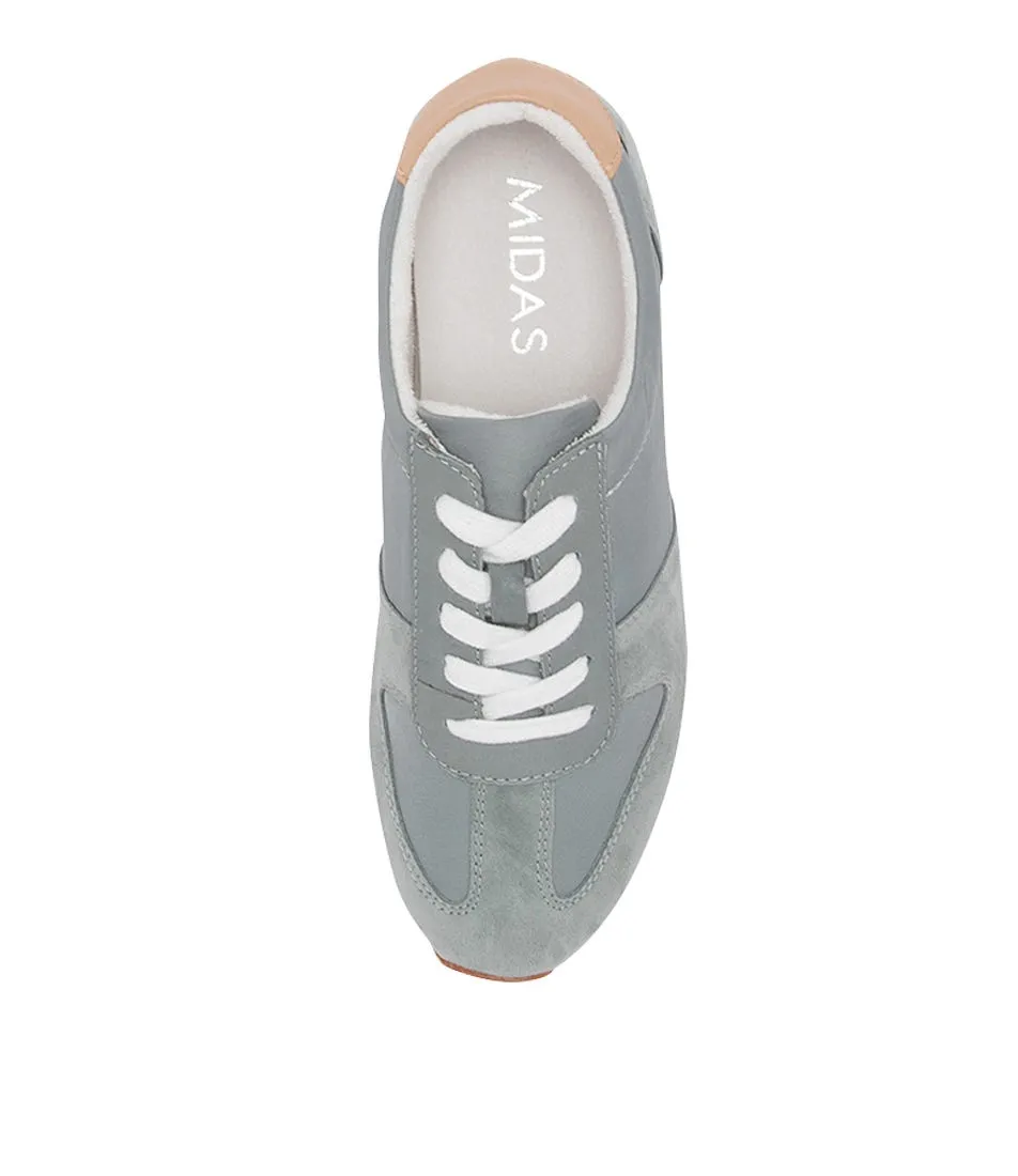 MIDAS Vivar Steel Stone Leather Sneakers