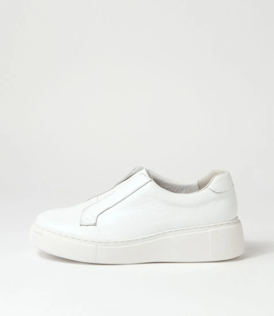 MIDAS Yeera White Leather Sneakers