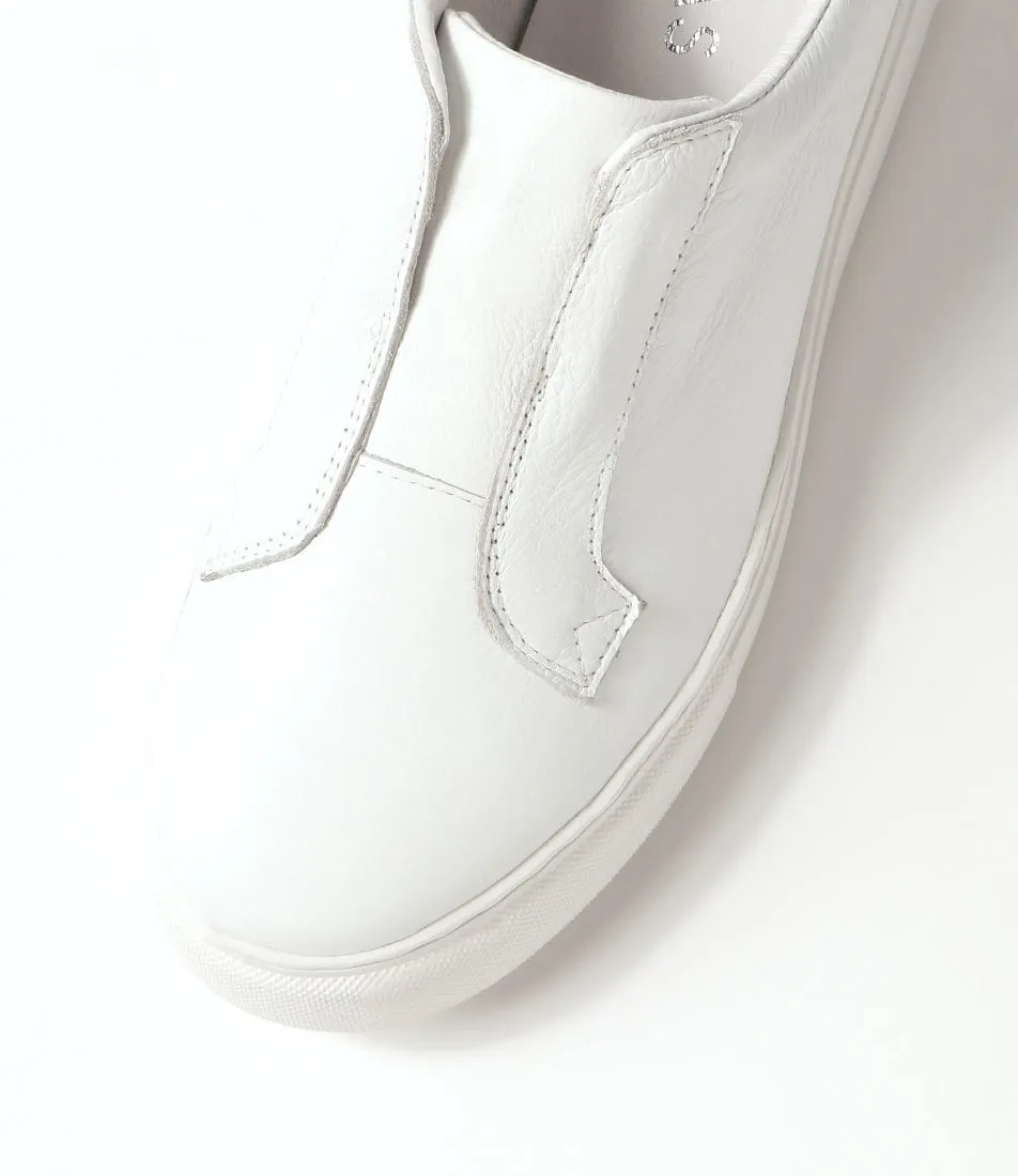 MIDAS Yeera White Leather Sneakers