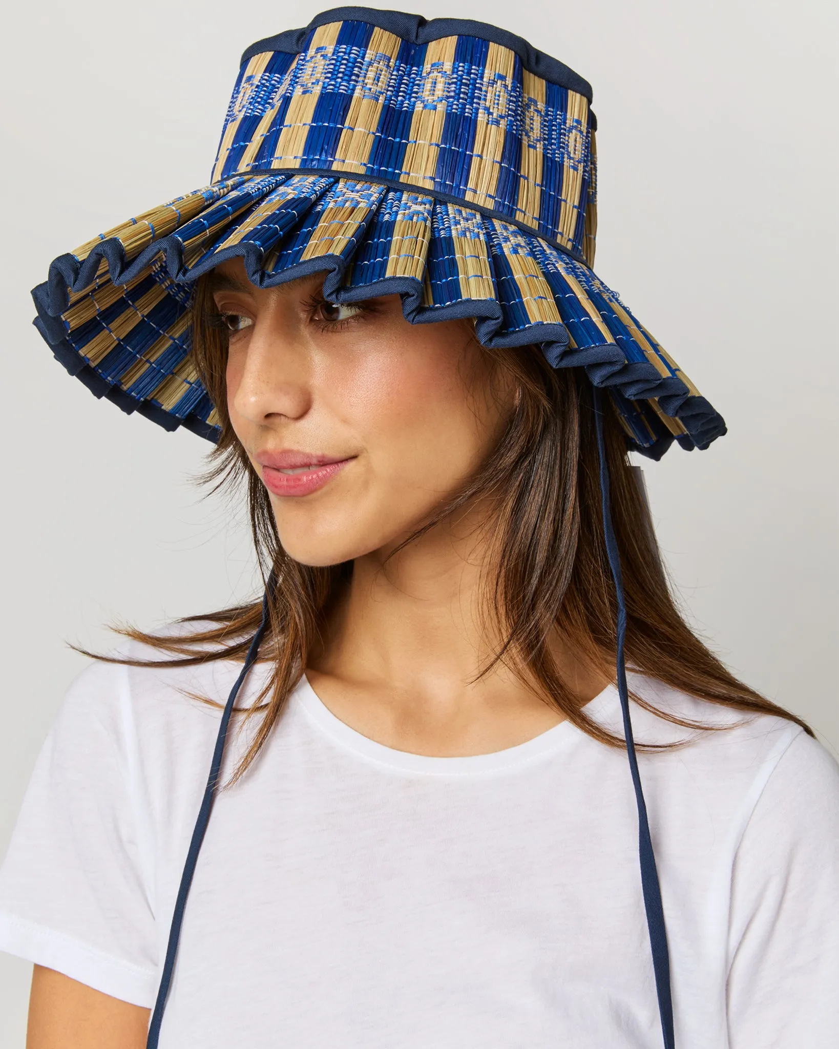 Midi Capri Hat in Mediterranean