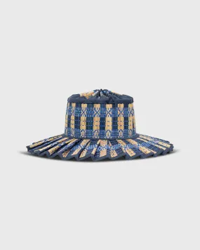 Midi Capri Hat in Mediterranean