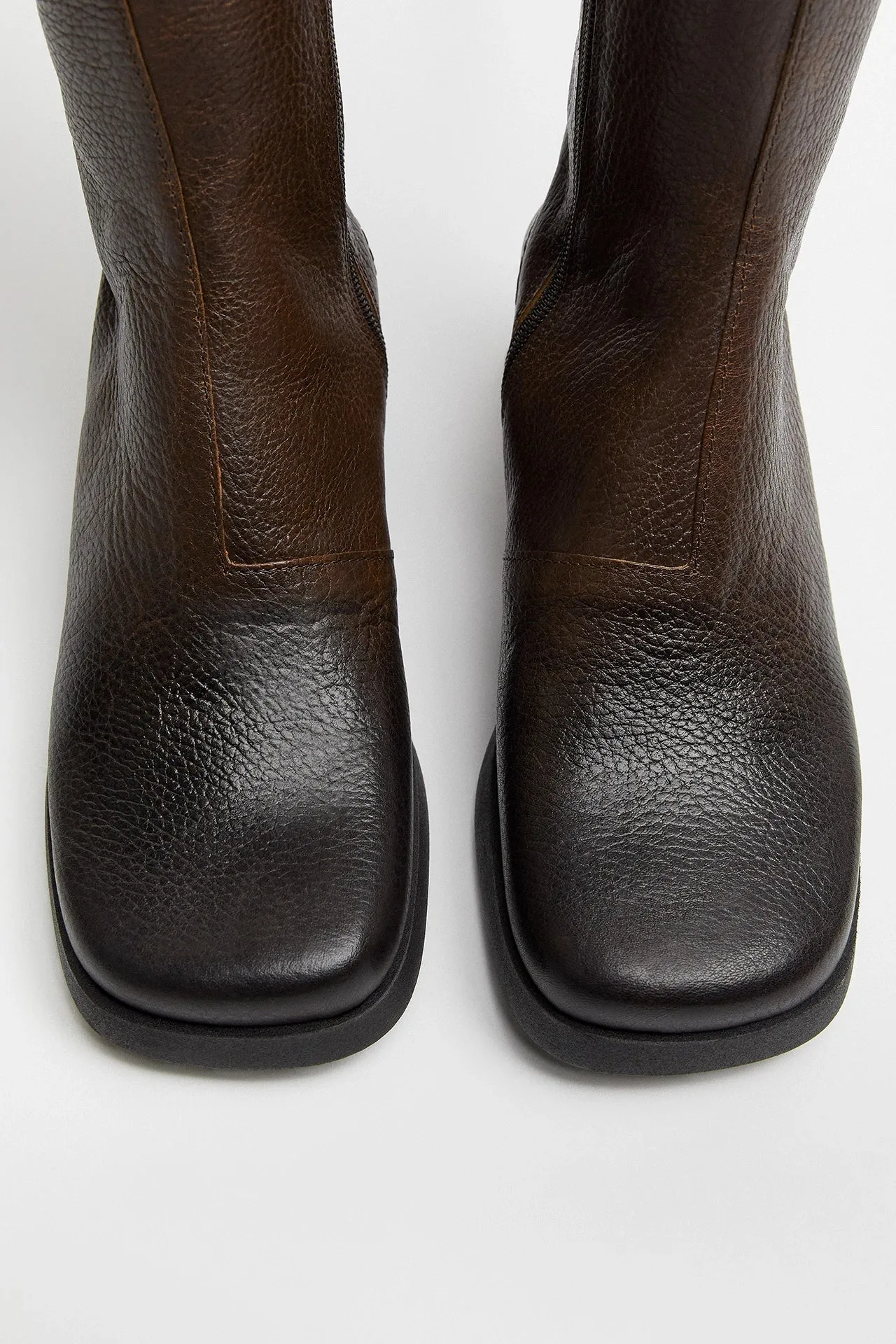 MIISTA BRUNILHDA BROWN TALL BOOTS