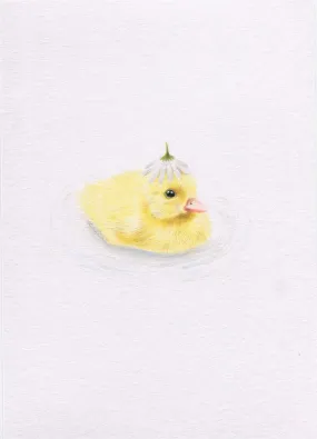 Duckling with Flower Hat 3